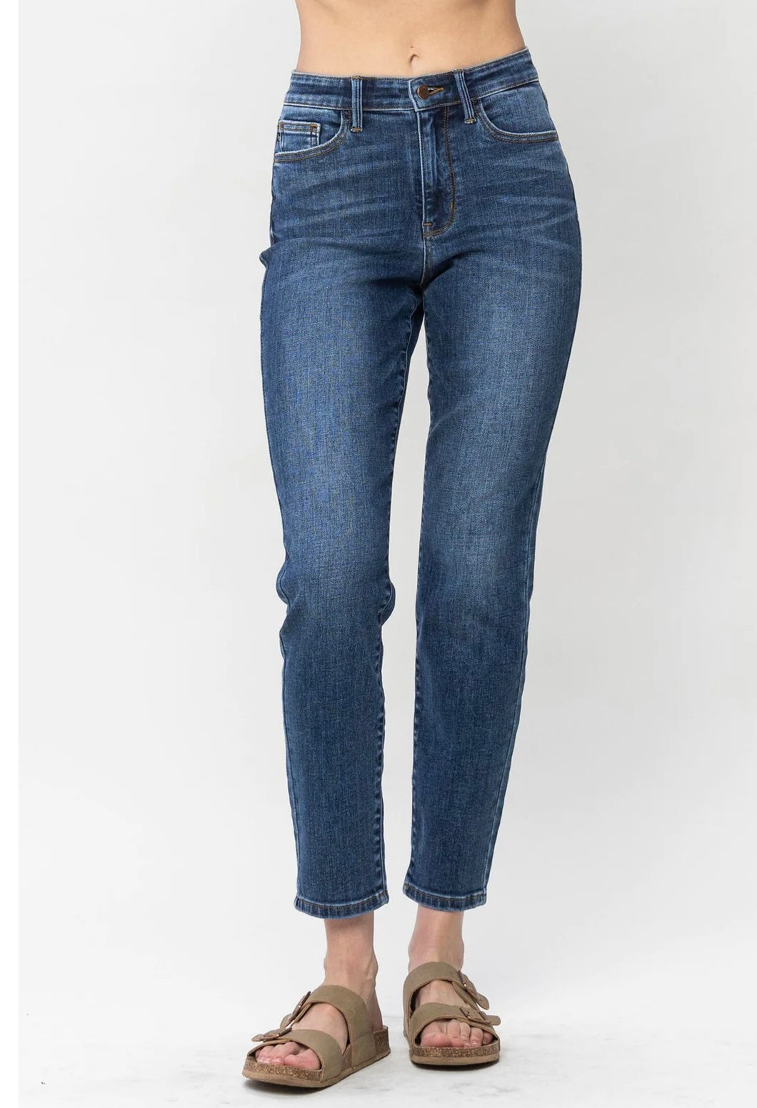 High waisted non distressed slim fit Judy Blue Jeans