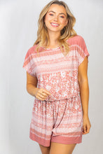 Load image into Gallery viewer, Multi pattern romper with pockets
