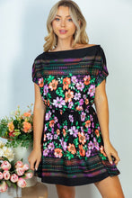 Load image into Gallery viewer, Floral print and aztec dress