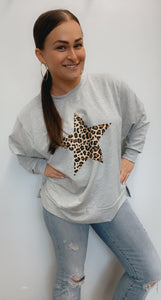 Cheetah star print shirt