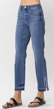 Load image into Gallery viewer, Judy blue high waisted frayed slit straight jean