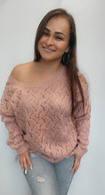 Load image into Gallery viewer, Mauve Loose knit sweater