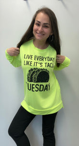 Taco Tuesday neon shirt